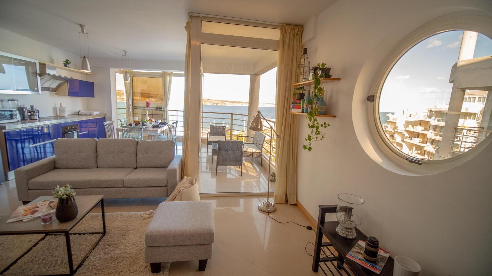 Mellieha Bay 3 Bedroom Apartment "Coastal Comfort" Exteriör bild